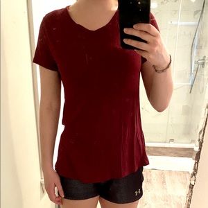 Maroon v neck